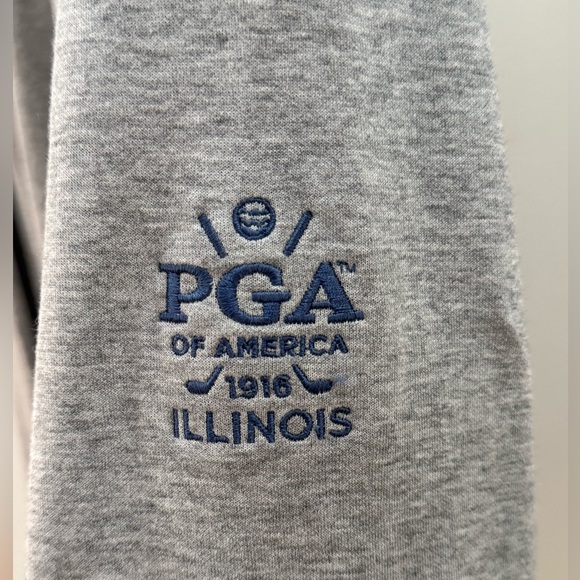 JOHNNIE-O Sully 1/4 Zip Pullover Light Gray Size M - Picture 9 of 13